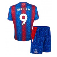 Maglia Calcio Crystal Palace Eddie Nketiah #9 Prima Divisa Bambino 2024-25 Manica Corta (+ pantaloncini)